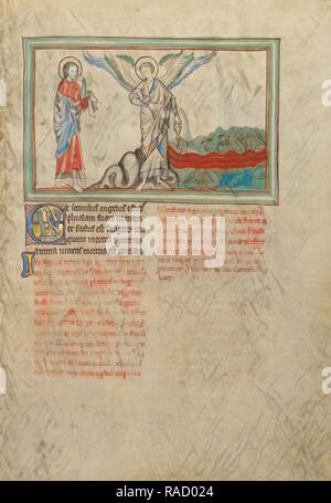 Le deuxième navire : la mort dans la mer, Londres (probablement), l'Angleterre, environ 1255 - 1260 couleurs, Tempera, feuille d'or repensé Banque D'Images