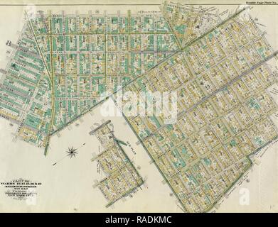 Plaque double page n° 32 : délimité par Marcy Ave., Metropolitan Ave., N. Fifth St., Havemeyer St., Withers St., Union européenne repensé Banque D'Images