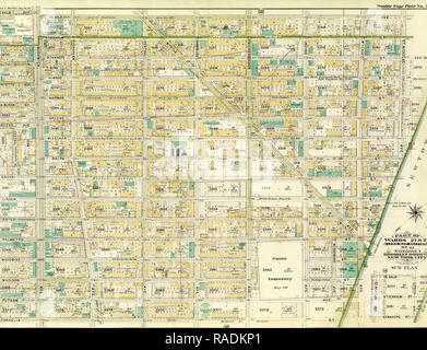 Partie de quartiers 27 et 28. L'article Carte des terres, n° 11, Volume 1, quartier de Brooklyn, New York. Repensé Banque D'Images