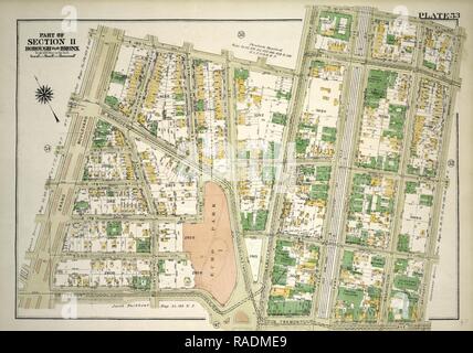 53 de la plaque, une partie de l'article 11, l'arrondissement du Bronx. Délimité par E. 180e rue, l'avenue Webster, E. 181e Street repensé Banque D'Images