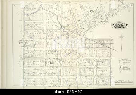 Tome 6. Plaque, H. Site lié par Van Cott, 10, Avenue Van Pelt, surveiller St., Meeker, 10, rue Richardson, Humboldt St repensé Banque D'Images