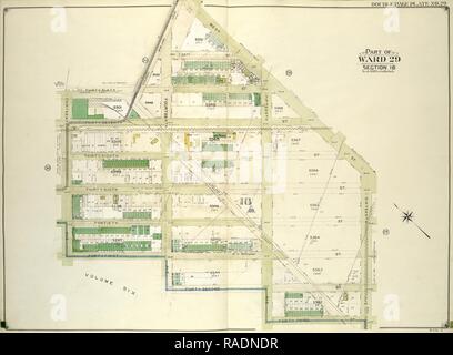 Brooklyn, Volume 5, plaque Double Page n° 29, partie de Ward 29, l'article 16, la carte délimitée par West St., 16th Ave., 43e st repensé Banque D'Images