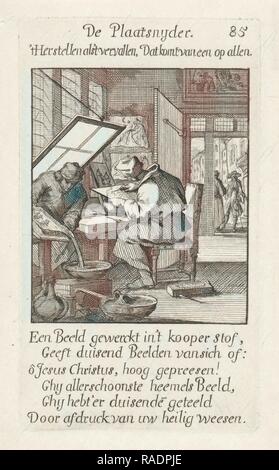 Coupe de la plaque, Caspar Luyken, Jan Luyken, Néerlandais, 1649 - 171. Repensé par Gibon. L'art classique avec une touche moderne repensé Banque D'Images