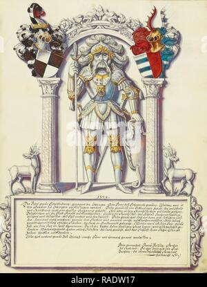 Eitelfriedrich IV Hohenzollern, Jörg Ziegler (allemand, au début du 16e siècle - 1574,1577), Rottenburg, Allemagne, à propos de repensé Banque D'Images