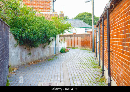 Ruelle traditionnelle, à Southwold, une station balnéaire populaire au Royaume-Uni Banque D'Images