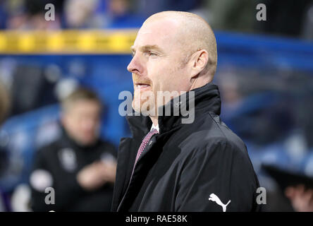 Burnley manager Sean Dyche avant de kick-off Banque D'Images