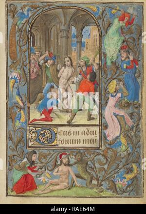 La flagellation, Vienne maître de Marie de Bourgogne (flamande, actif vers 1470 - près de 1480), Anvers (illuminés repensé Banque D'Images