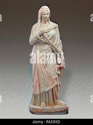Faustine l'Aîné, Empire romain, 140 - 160 A.D, marbre, 209 × 78 × 55 cm (82 × 30 × 11,16 5,16 21 5,8 En repensé Banque D'Images