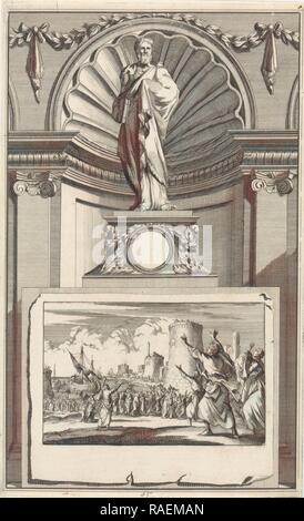 H. Épiphane de Salamine, père de l'Église, Jan Luyken, Zacharie Chatelain (II. Repensé par Gibon. L'art classique avec un repensé Banque D'Images