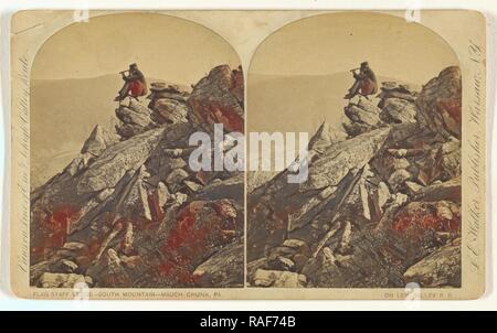 Le personnel du pavillon Ledge - South Mountain - Mauch Chunk, Pa. sur Leh. Valley R.R, L. E. Walker (américain, 1826 - 1916, active repensé Banque D'Images
