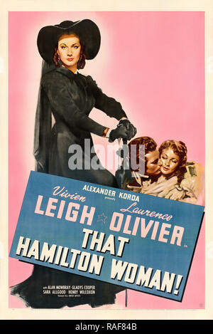 Qu'Hamilton femme (United Artists, 1941), l'affiche Vivien Leigh, Laurence Olivier référence #  33636 847THA Banque D'Images