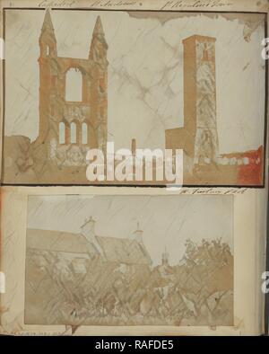 Saint Regulus et le pignon est de la cathédrale de Saint Andrews à partir du nord-ouest, William Holland Furlong (Irlandais repensé Banque D'Images