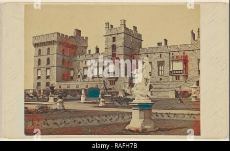 Le Château de Windsor, George Washington Wilson (Scottish, 1823 - 1893), 1862 - 1865, à l'albumine argentique. Repensé Banque D'Images