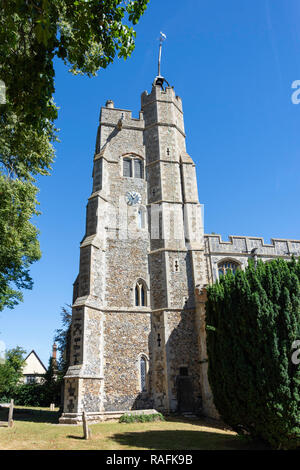 L'église St Mary vierge, le Livre vert, Cavendish, Suffolk, Angleterre, Royaume-Uni Banque D'Images