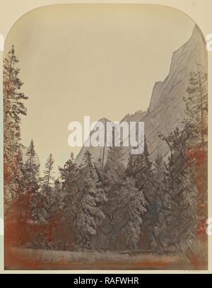 Vue schématique de la demi-dôme - 4967 ft., Yo antisémite, Carleton Watkins (américain, 1829 - 1916), Yosemite, Californie repensé Banque D'Images