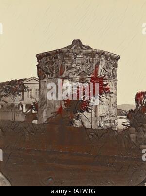 Tour des Vents, Athènes, Félix Bonfils (Français, 1831 - 1885), Athènes, Grèce, en 1872, à l'albumine argentique repensé Banque D'Images