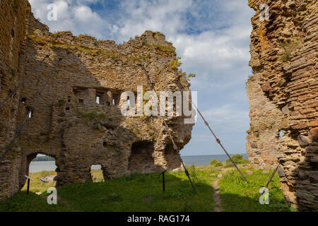 Ruines d'un château Toolse en Estonie. Plus tôt Tolsburg ou Vredeborch. Banque D'Images