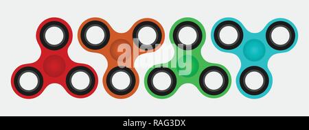 Colorful Hand spinner télévision vector illustration. Illustration de Vecteur