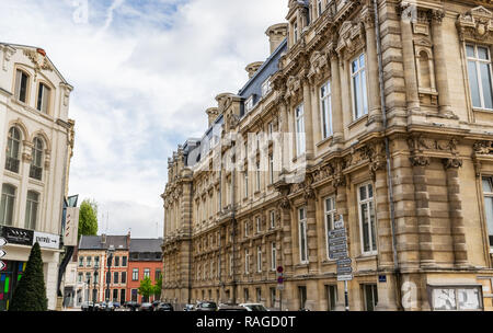 Tourcoing,France-May 1,2017 : Hôtel de Ville, Hôtel de Ville, Mairie de Tourcoing.Tourcoing est l'une des plus grandes villes à proximité de Lille.Département Nord. Banque D'Images