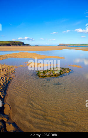 L'estuaire de Camel, North Cornwall, Angleterre Banque D'Images