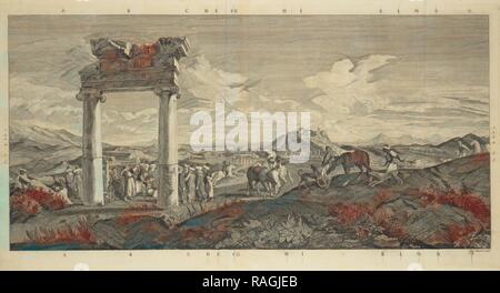 Le antiqvities d'Athènes, 1762-1816. Repensé par Gibon. L'art classique avec une touche moderne repensé Banque D'Images