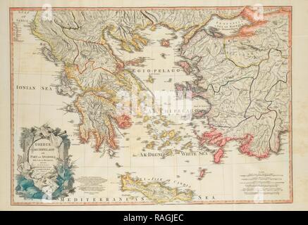 Le antiqvities d'Athènes, 1762-1816. Repensé par Gibon. L'art classique avec une touche moderne repensé Banque D'Images