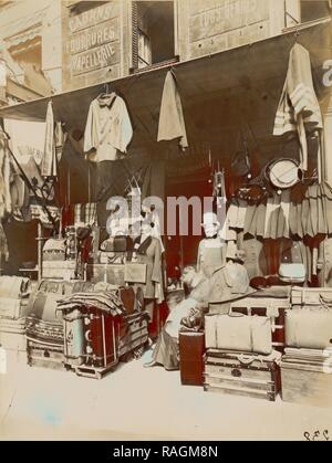 Assurance Magasin, rue Dupetit Thouars, Eugène Atget (Français, 1857 - 1927), 1910 - 1911, à l'albumine argentique. Repensé Banque D'Images