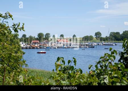 Marina, Kirchdorf, l'île de Poel, Mecklembourg-Poméranie-Occidentale Banque D'Images