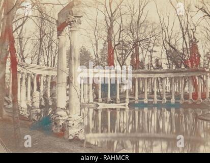 La Naumachie, Parc Monceau, Paris, Charles Marville (Français, 1813 - 1879), Paris, France, 1861 - 1871, d'albumen repensé Banque D'Images