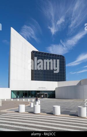 Bâtiment de la John F. Kennedy Presidential Library and Museum, Boston, Massachusetts, USA Banque D'Images
