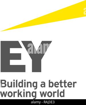 EY Logo, Ernst & Young, Allemagne Banque D'Images