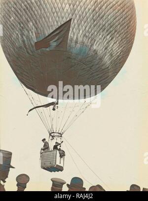 La troisième Gordon Bennett balloon race, Anonyme, 1908. Repensé par Gibon. L'art classique avec une touche moderne repensé Banque D'Images