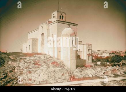 St Andrews Church, Eglise de Saint-andré de l'Est. 1934, Jérusalem, Israël. Repensé par Gibon. L'art classique avec repensé Banque D'Images