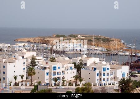 Donnant sur Sousse, Tunisie, Afrique Banque D'Images