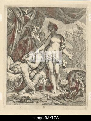 Achilles pleure la mort de Patrocle, J. Alexander Janssens, Victor Honoré Janssens, ch. 1700. Repensé Banque D'Images