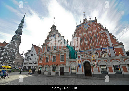 Maison des Têtes Noires, Riga, Lettonie Banque D'Images