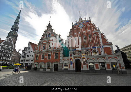 Maison des Têtes Noires, Riga, Lettonie Banque D'Images