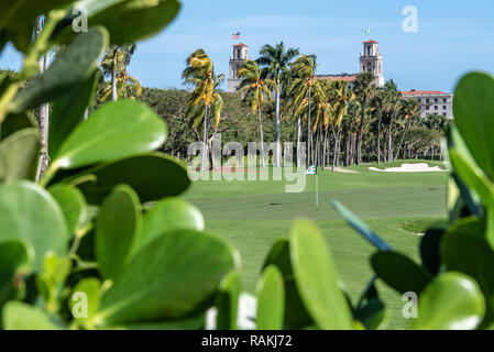 Bien sûr, l'océan le plus vieux terrain de golf en Floride, au Breakers oceanfront resort de Palm Beach, en Floride. (USA) Banque D'Images