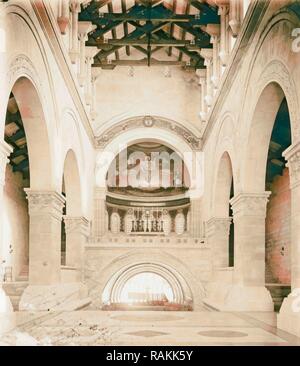 Mt. Thabor--Eglise. 1898, en Israël. Repensé par Gibon. L'art classique avec une touche moderne repensé Banque D'Images