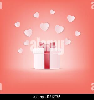 Creative bonne saint valentin carte postale illustration vectorielle. vente, bandeaux web, affiche, flyer, dépliant, brochure. Illustration de Vecteur