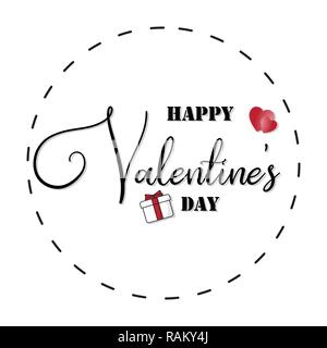 Creative bonne saint valentin carte postale illustration vectorielle. vente, bandeaux web, affiche, flyer, dépliant, brochure. Illustration de Vecteur