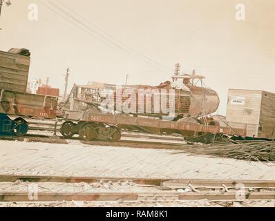 Les perturbations de la Palestine de 1936. Parmi les divers matériels de guerre a été l'appareil endommagé vu dans la photo qui a été repensé Banque D'Images