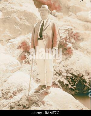 Ain Farah l'approvisionnement en eau. 1898, Cisjordanie, Ain Farah. Repensé par Gibon. L'art classique avec une touche moderne repensé Banque D'Images