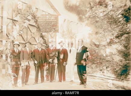 Ain Farah l'approvisionnement en eau. 1898, Cisjordanie, Ain Farah. Repensé par Gibon. L'art classique avec une touche moderne repensé Banque D'Images