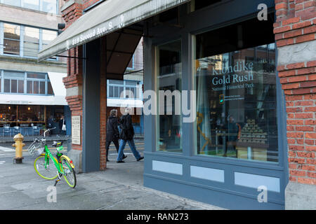 Seattle, Washington, USA. 4 janvier, 2019. Klondike Gold Rush National Historical Park se trouve fermée aux visiteurs que le gouvernement fédéral continue d'arrêt dans sa troisième semaine. L'unité de Seattle le Klondike Gold Rush National Historical Park, situé dans l'historique de l'hôtel Cadillac, sert comme un centre d'interprétation et musée dans le Pioneer Square District historique national. Crédit : Paul Christian Gordon/Alamy Live News Banque D'Images