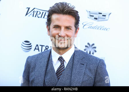 Palm Springs, Californie, USA. 4 janvier, 2019. L'acteur et réalisateur Bradley Cooper arrive à divers prix Impact de la création et 10 administrateurs de regarder le tapis rouge 2019 Brunch au 30ème Festival International du Film de Palm Springs Awards Gala tenu au Parker Palm Springs le 4 janvier 2019 à Palm Springs, Californie, États-Unis. (Photo par Xavier Collin/Image Crédit : Agence de Presse) L'agence de presse Image/Alamy Live News Banque D'Images