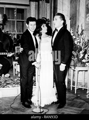 Eddie Fisher, Elizabeth Taylor, Kirk Douglas, 1960 Banque D'Images