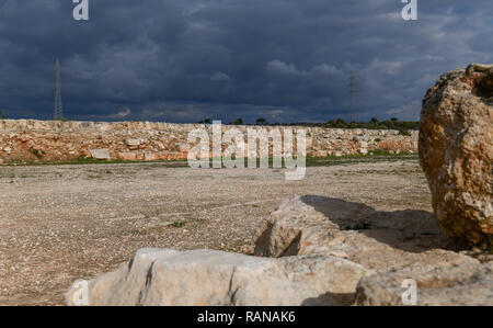 Hippodrome du stade, d'excavation, Kourion, Chypre, Stadion Rennbahn, Ausgrabungsstaette, Zypern Banque D'Images