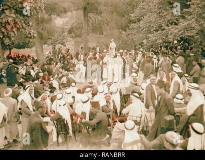 Les perturbations de la Palestine arabe 1936 rassemblement à Abou Ghosh. 1936, Israël, Abu Ghaush. Repensé par Gibon. L'art classique repensé Banque D'Images