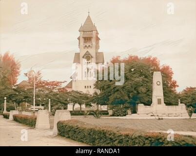 Tanganyika. Dar-es-Salem. L'église protestante. 1936, la Tanzanie, Dar es Salaam. Repensé par Gibon. L'art classique avec repensé Banque D'Images